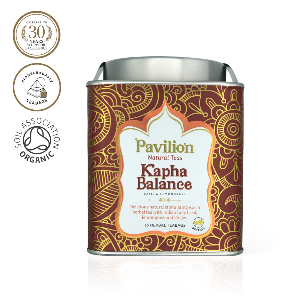 Premium Organic Basil Lemongrass Herbal Tea Kapha Balance