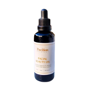 Facial Beauty Oil -Rose Hip Oil with Ayurvedic herb fusion-50ml dark luxury Glass dropper bottle