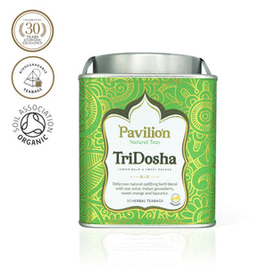 Premium Organic Lemon Balm & Sweet Orange Herbal Tea (Tridosha Balance)